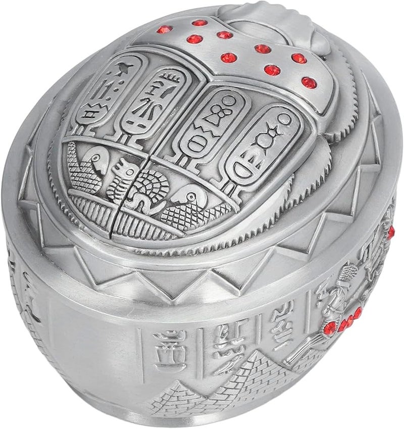 Vintage Zinc Alloy Windproof Cigar Ashtray With Lid For Home Office Desktop Decoration Gift 10x8x6 2cm - Image 5